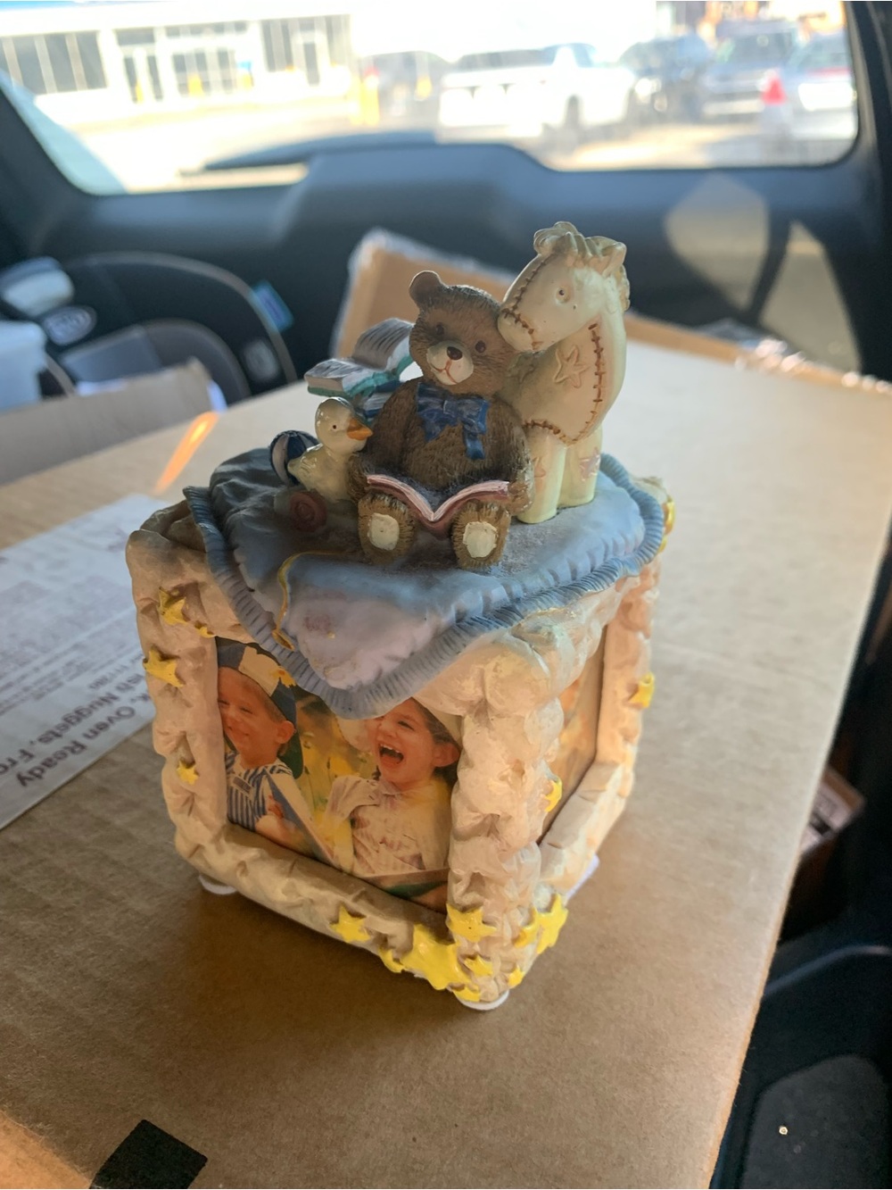 Teddy & Horse Photo Frame and Music Box